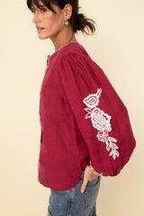 Blusa Leonor Cherry