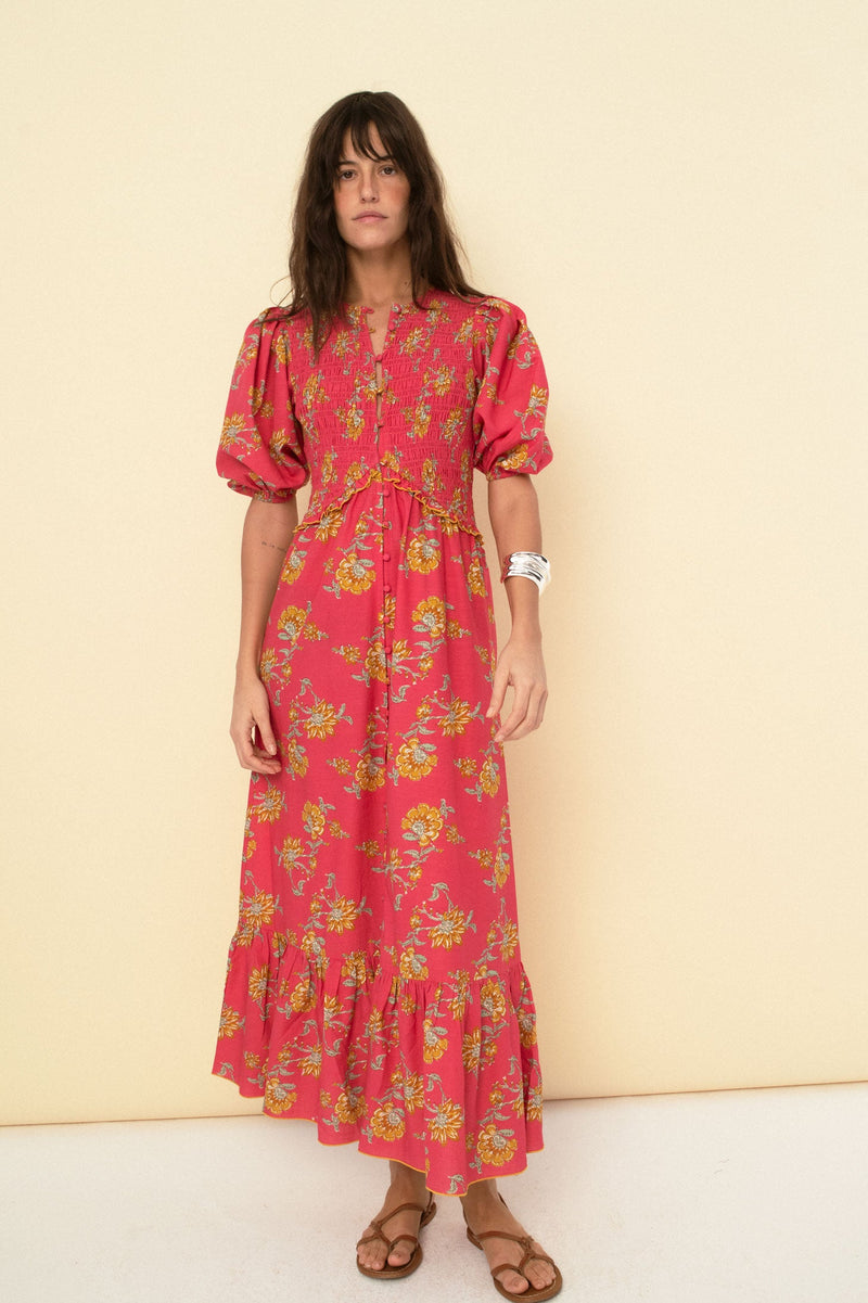 Vestido Magnolia Coral