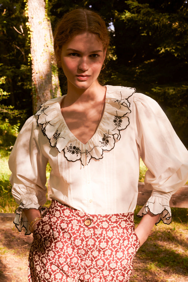 Blusa Margarita Ecru