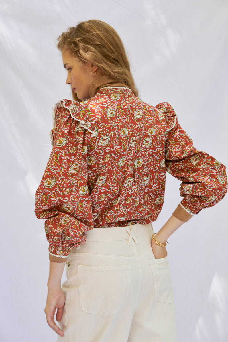 Blusa Dorothy terracota